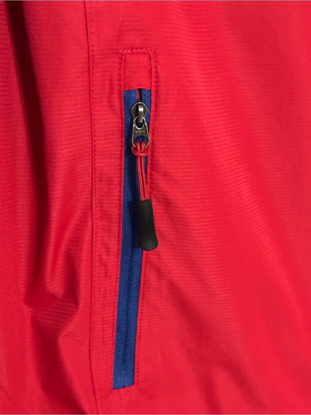Red Head Brand Co. Men's Blue Red Colorblock Hooded‎ Windbreaker Jacket New